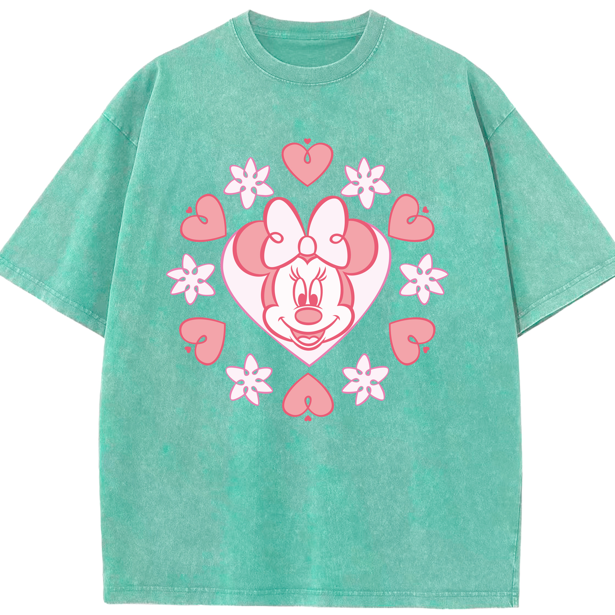 （画像用） ミッキーマウス Mickey Mouse 綿100% ヴィンテージ風 半袖Tシャツ（フロントプリント）